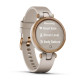 Lily - Rose Gold Bezel with light sand Case and Silicone Band- 010-02384-11 - Garmin